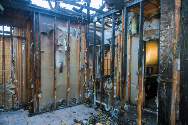 Professional Emergency Fire Cleanup technician working in Blair, WI